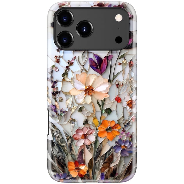 Funda STARVIP para iPhone 17 Pro Max con diseño floral de doble capa