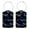 Multi1, variant on RATGON 2 Pack Luggage tag PU Leather with Stainless Steel Loop Fragile Blue Purple Dragonfly Travel Trip
