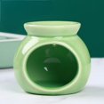 thumbnail image 1 of Warmself Ceramic Essential Oil Burner Tealight Candle Holder Decorative Aroma Diffuser Mini Size Green, 1 of 8