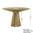 thumbnail image 3 of Roundhill Furniture Rocco Contemporary 48 in Round Dining Table, Driftwood, 3 of 11