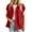 Red, variant on Women's Solid Color Vest Stand Collar Snap Button Sleeveless Vest Fluffy Layer Vests for Fall and Winter Red S