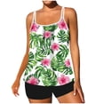 thumbnail image 2 of Frostluinai Swimsuits for Women Tankini Boho Print Bathing Suits Two Piece Lightweight Swim Camis with Boyshorts Casual Beach Tankini Swimsuits, 2 of 6