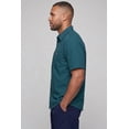 thumbnail image 3 of KingSize Men's Big & Tall Solid Wrinkle-Resistant Short Sleeve Button Down, 3 of 6