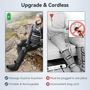FIT KING Cordless Full Leg Massager, Rechargeble Air Compression Massager for Foot and Legs FSA/HSA Eligible