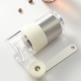 thumbnail image 5 of Portable Manual Coffee Grinder Maker - Hand Crank Adjustable Thickness Coffee Bean Mill, 5.12x4.33x1.97in Compact Device for Home Brewed Coffee, Office & Travel Use, 5 of 6
