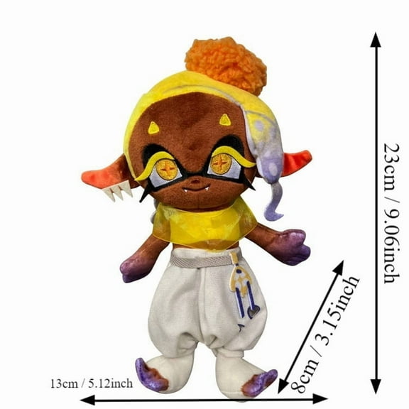 9.06 Inch Cartoon Plush Splatoon Plush, Stuffed Figure Pillow for Room Decor for Video Game Fans (Styles-5)