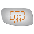thumbnail image 2 of Convex Passenger Side Power Replacement Mirror Glass for 02-06 Lincoln LS W/O Baking Plate, 2 of 3
