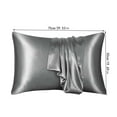 thumbnail image 3 of Livrdious Satin Silk Pillowcase for Hair and Skin Soft and Cooling Pillow Cases with Envelope Closure Gift for Women Men, 2-pack, 20"x28", 3 of 9