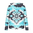 thumbnail image 4 of Hoodie for Women Southwestern Aztec Pattern Print Long Sleeve Pullover Hooded Sweatshirt Relaxed Fit Bohemian Style Casual Graphic Clothes Top, 4 of 5