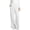 White, variant on Karymi Womens Slacks Fashion Straight-Leg Solid Long Fashion Casual High Waisted Palazzo Trouseres Quick Dry Pull-On Pants Stretchy Comfy Culottes Trousers with Pockets for Women