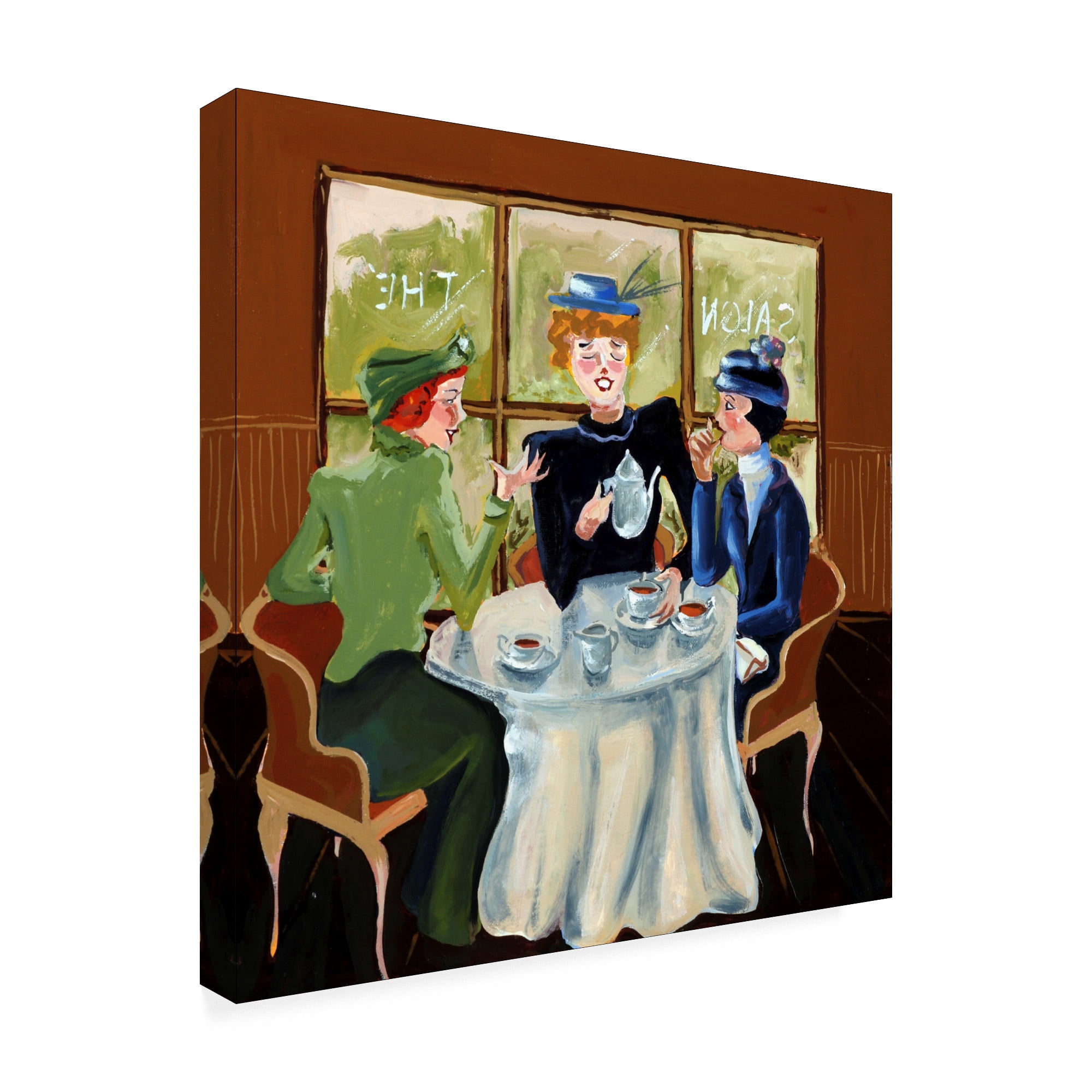 Trademark Fine Art 'Salon De The Ii' Canvas Art by Patricia A. Reed
