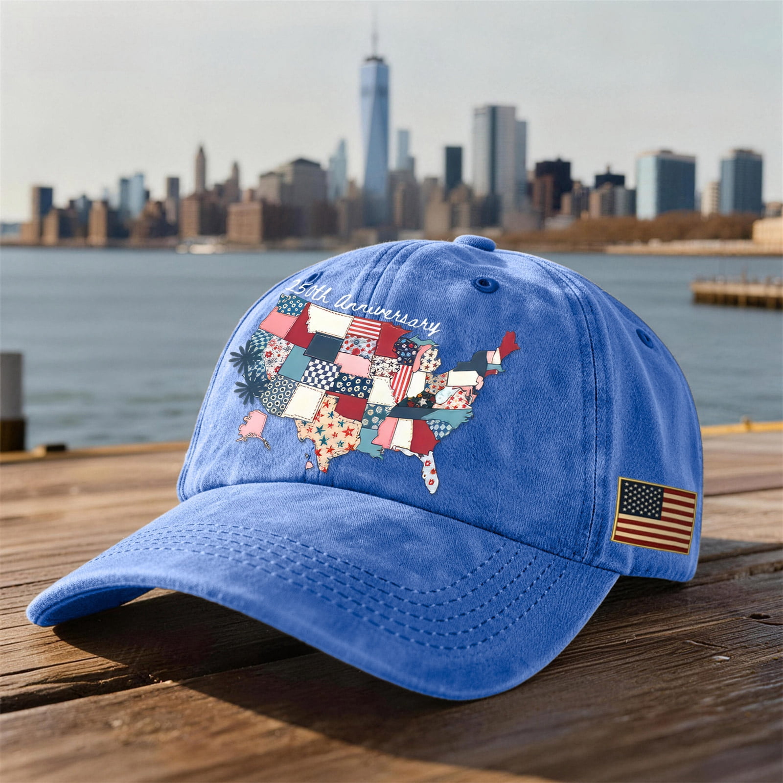 250 Anniversary USA Hat America 250 Merchandise 250 Year American Anniversary Hat Patriotic Baseball Cap,Sky Blue