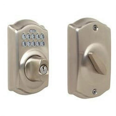 BE365CAM619 12-321 10-116 KD Camelot Keypad Deadbolt - Satin Nickel
