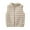 Beige-jacket women vests, variant on Dazajoo Women's Cropped Jacket Coat Sleeveless Puffer Vest with Hood Casual Warm Hooded Zipper Jackets,Pink,XXXL