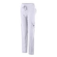thumbnail image 4 of Sngxgn Wide Leg Pants for Women Casual High Waist Pants Loose Trousers(White,S), 4 of 6