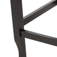 thumbnail image 6 of GDF Studio Vienna Contemporary Fabric Tufted Wingback 27 Inch Counter Stools, Set of 2, Charcoal and Dark Brown, 6 of 9