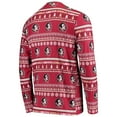 thumbnail image 3 of Men's Concepts Sport Garnet Florida State Seminoles Ugly Sweater Knit Long Sleeve Top and Pant Set, 3 of 5