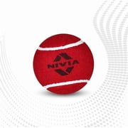 Nivia Heavy Tennis Ball Cricket Ball (Pack of 6), Red