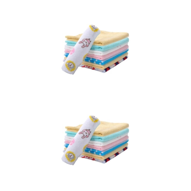 Transemion 8piece Easy To Clean Baby Towel - Soft And Absorbent For Newborns Convenient 2Set