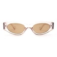 thumbnail image 1 of Women Classy Thick Temple Mod Cat Eye Plastic Sunglasses Beige Brown, 1 of 4