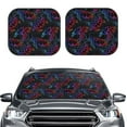 thumbnail image 2 of Naloa Sea Turtle 2 Piece Foldable Car Sun Shades, Car Windshield Sunshade, Front Window Sunshade for Car, Truck, SUV - Large, 2 of 7