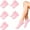 Pink, variant on Monebena 5 Pairs Silicone Socks for Women, Silicone moisturizing Socks for Dry Cracked Feet Woman, Silicone Foot Socks for Cracked Heels and Softening Rough Skin, Pink