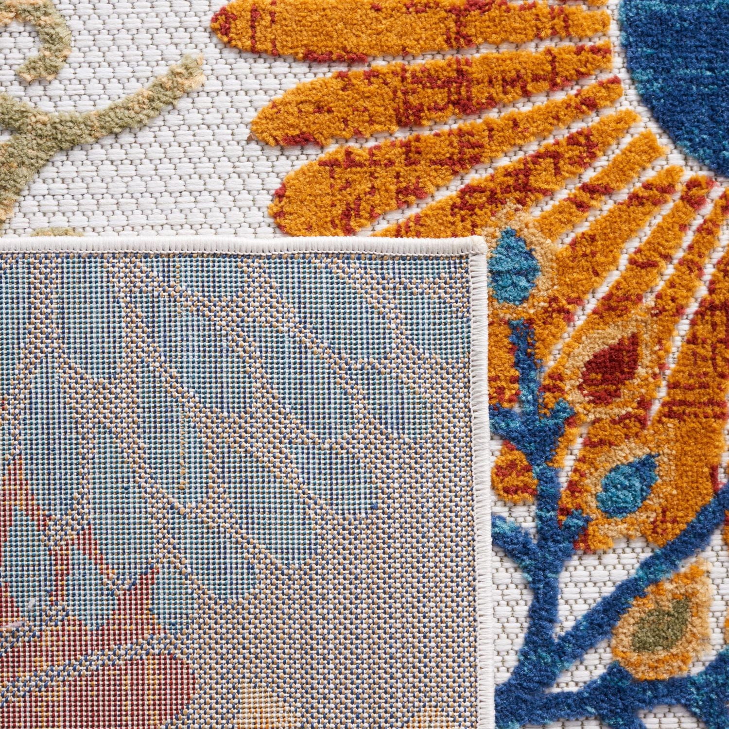 SAFAVIEH Cabana Garnet Tapis Floral Extérieur