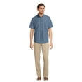 thumbnail image 4 of George Men's & Big Men's Short Sleeve Poplin Button-Up Shirt, Sizes S-3XL, 4 of 6