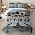 thumbnail image 2 of Erosebridal Happy Camping Twin Quilt Set, Vintage Farmhouse Twin Coverlet Set, 2-Piece 1 Bedspread and 1 Pillowcase, 2 of 7