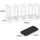 thumbnail image 3 of Portalápices acrílico con 4 compartimentos, taza organizadora de lápices transparente para almacenamiento de accesorios de escritorio en la encimera Namotu WRST-223, 3 of 6
