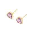 thumbnail image 2 of Arete para Mujer con Cristal Fino Swarovski en Forma de Corazon Mini – Bañado en Oro 14k– Arete Elegante y Brillante, Aretes de Mujer de Moda– Joyería para Mujer de Moda– Regalo especial Ortiz Espinosa Temporada, 2 of 6