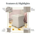 thumbnail image 4 of Amelia Nailhead Tufted Storage Ottoman Cream, 4 of 5