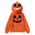 thumbnail image 5 of SJLDQY Boys' Halloween Hoodies Cute Pumpkin Zip Up Hood Mask Hooded Sweatshirts with Pocket Hallowmas Graphic Long Sleeve Pullover Tops for Boys, 5 of 5