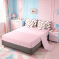 thumbnail image 3 of Erosebridal Pink Cute Bowknot 7-Piece Twin Bedding Sets,American Ball Rugby Sport Bedding Comforter Set For Kids Girls,Reversible, 3 of 7