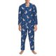 thumbnail image 3 of Balery Cute Shark Pijama para Hombre de Dos Piezas con Manga Larga, Conjunto de Dormir y Descanso Suave con Bolsillos-Small, 3 of 7