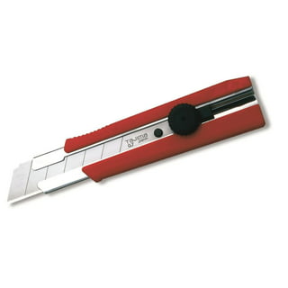 TAJIMA Utility Knife - 1 Aluminist Magazine Snap Blade Box Cutter with  Dual Blade Lock & 3 SOLID Rock Hard Blades - ACM-700SC