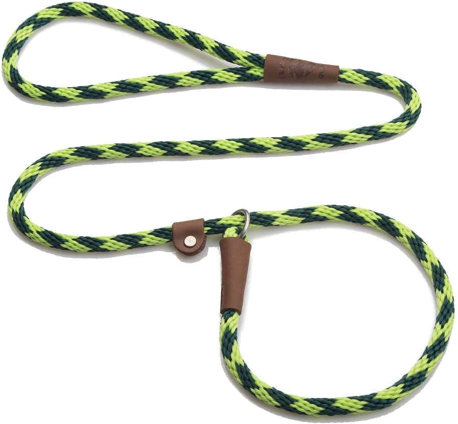 Mendota Pet Slip Leash - Dog Lead and Collar Combo - - Jade, 3/8 in x 6 ft - for Small/Medium Breeds