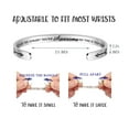thumbnail image 4 of SAM & LORI Teen Girl Gifts Inspirational Cuff Bracelet for Daughter Teenage Best Friend Bff Female Women Cute Sobriety  Stuff for Birthday Graduation Idea Sometimes You Forget You Are Awesome, 4 of 7