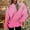 Hot Pink, variant on VOONCAS Women's Plus Size Ombré Hoodie - Army Green, 2XL - Polyester Oversized with Kangaroo Pocket & Drawstring for Casual Wear