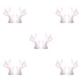 thumbnail image 3 of mmirethe 2pcs Easy To Install Antlers Sticker To Decorate Christmas Car Cute Waterproof white small 5Set, 3 of 6
