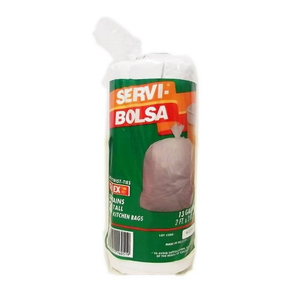 Bolsas para basura Servi Bolsa grandes con servi nudos 30 pzas