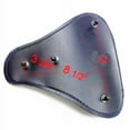 thumbnail image 2 of Black Skull Leather Solo Seat For Harley Honda Kawasaki Suzuki Yamaha Cruiser CB, 2 of 5
