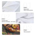 thumbnail image 2 of Yayeee Kitchen Hanging Hand Towels Set of 2 with Loop Bathroom Absorbent Tie Towel, Starry Pizza, 2 of 7