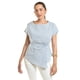 thumbnail image 1 of Blusa de corte asimetrico Roman Fashion /Juvenil, 5107 (Rayas azul marino) azul G, 1 of 5
