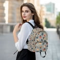thumbnail image 6 of FORMRS Mini Backpack Purse for Women Travel Daypack Casual Shoulder Bag, Gray Acorns Pattern, 6 of 7