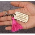 thumbnail image 5 of Inkdotpot Key Chain For Godmother Engraved Wooden Key Holder Housewarming Gift, 5 of 5