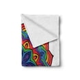 thumbnail image 2 of Rainbow Mandala Soft Flannel Fleece Throw Blanket, Composition of Thriving Exotic Spring Flower in Oriental Mandala Design, Cozy Plush for Indoor and Outdoor Use, 50" x 70", Multicolor, by Ambesonne, 2 of 6