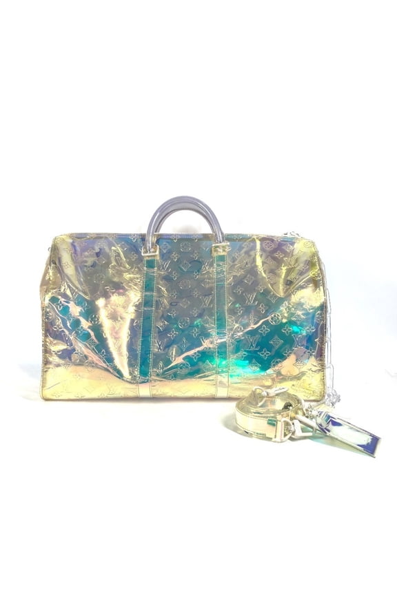 Pre-Owned LOUIS VUITTON M53271 Monogram Prism Keepall Bandouliere 50 Bag Travel Shoulder Boston...