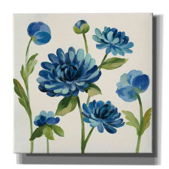 Epic Graffiti 'Seaside Garden II' by Silvia Vassileva, Canvas Wall Art, 37"x37"