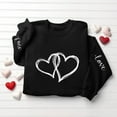 thumbnail image 5 of zbxnLI Valentine's Day Top for Womens Crew Neck Sweatshirt Graphic Tee Long Sleeve Shirts Spring Pullover Outfits, 5 of 6